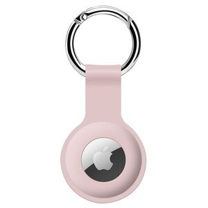 Apple AirTag Pink Silicone Keychain Case